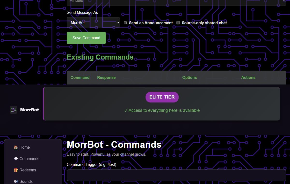 MorrBot screenshot of Affiliate bot stack verification and live use